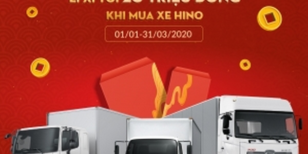 ĐÓN LỘC CHÀO XUÂN 2020 – LÌ XÌ TỚI 20 TRIỆU ĐỒNG KHI MUA XE HINO