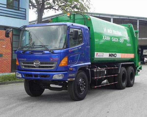 Xe Cuốn Ép Rác Hino 21 Khối